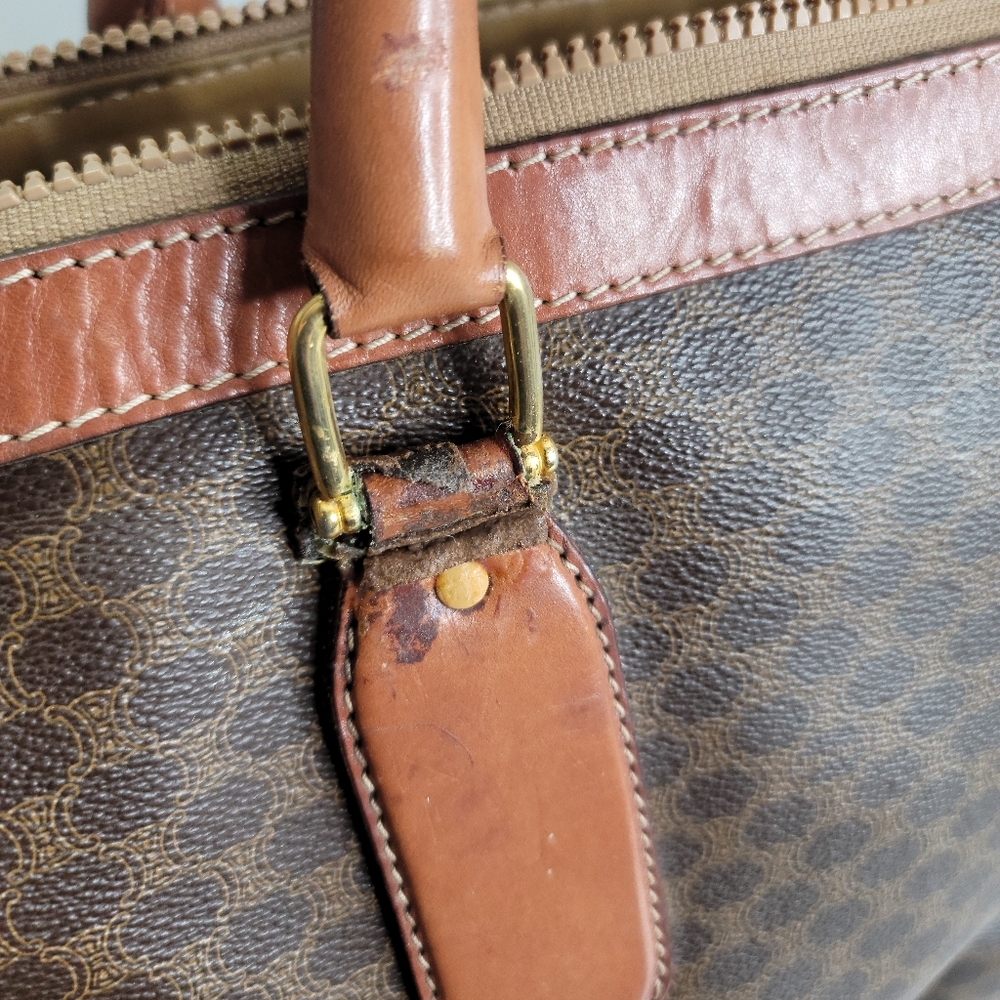 Vintage Celine MacadamLeather Boston Bag - Picture 6 of 10